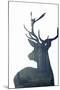 Forest Deer Silhouette-Incado-Mounted Art Print