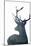 Forest Deer Silhouette-Incado-Mounted Art Print