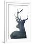 Forest Deer Silhouette-Incado-Framed Art Print