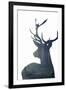 Forest Deer Silhouette-Incado-Framed Art Print