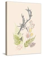 Forest Deer-Laure Girardin Vissian-Stretched Canvas