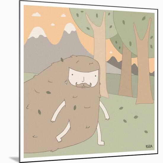 Forest Dude-Reza Farazmand-Mounted Art Print