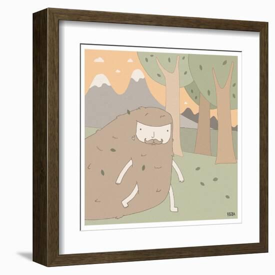 Forest Dude-Reza Farazmand-Framed Art Print