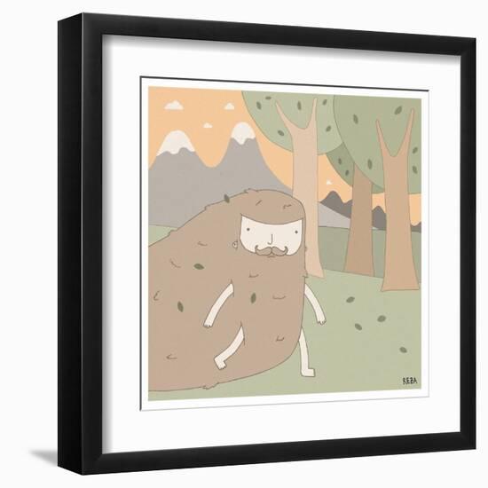 Forest Dude-Reza Farazmand-Framed Art Print