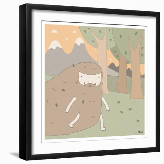 Forest Dude-Reza Farazmand-Framed Art Print