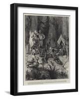 Forest Dwarfs Eating Snakes-Godefroy Durand-Framed Giclee Print