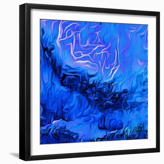 Forest Fire, 2021 (digital)-Scott J. Davis-Framed Giclee Print