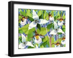 Forest Flowers-Linda Braucht-Framed Giclee Print