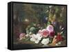 Forest Flowers-Jean Baptiste Claude Robie-Framed Stretched Canvas