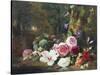 Forest Flowers-Jean Baptiste Claude Robie-Stretched Canvas