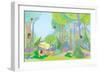 Forest Friends - Humpty Dumpty-null-Framed Premium Giclee Print