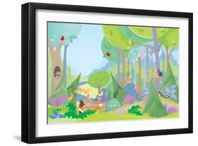 Forest Friends - Humpty Dumpty-null-Framed Giclee Print