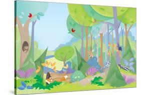 Forest Friends - Humpty Dumpty-null-Stretched Canvas