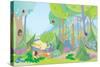 Forest Friends - Humpty Dumpty-null-Stretched Canvas