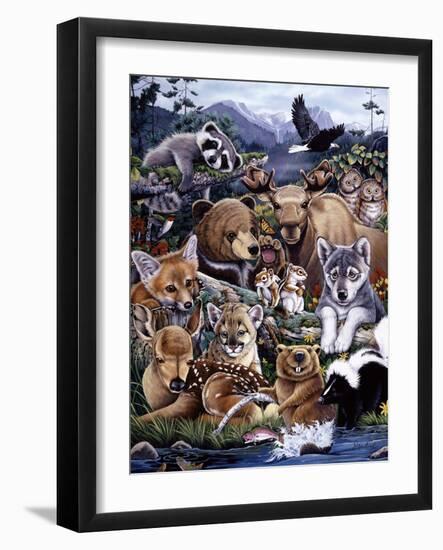 Forest Friends-Jenny Newland-Framed Giclee Print