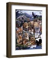 Forest Friends-Jenny Newland-Framed Giclee Print