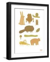 Forest Fun - Ecru-Goodness Gang-Framed Giclee Print