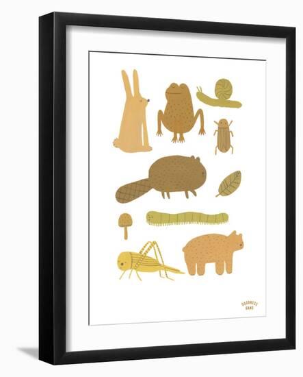 Forest Fun - Ecru-Goodness Gang-Framed Giclee Print