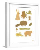 Forest Fun - Ecru-Goodness Gang-Framed Giclee Print