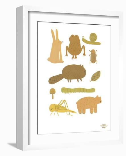 Forest Fun - Ecru-Goodness Gang-Framed Giclee Print