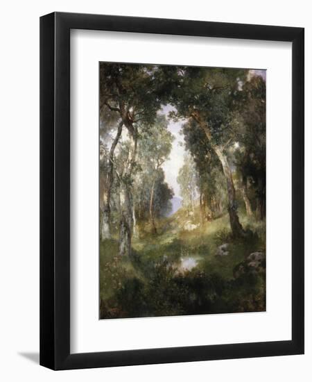 Forest Glade, Santa Barbara, 1918-Moran-Framed Giclee Print