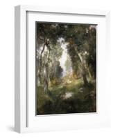 Forest Glade, Santa Barbara, 1918-Moran-Framed Giclee Print