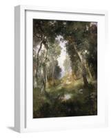 Forest Glade, Santa Barbara, 1918-Moran-Framed Giclee Print