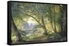 Forest Glade-Carl Frederic Aagaard-Framed Stretched Canvas