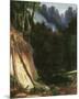 Forest Gorge with Deers-Karl Blechen-Mounted Premium Giclee Print