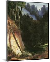 Forest Gorge with Deers-Karl Blechen-Mounted Art Print