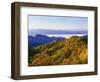 Forest in Autumn Color from Shot Beech Ridge, Great Smoky Mountains National Park, North Carolina-Dennis Flaherty-Framed Photographic Print