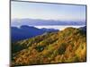 Forest in Autumn Color from Shot Beech Ridge, Great Smoky Mountains National Park, North Carolina-Dennis Flaherty-Mounted Photographic Print