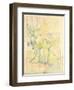 Forest in Fontainebleau, 1893 (W/C on Paper)-Berthe Morisot-Framed Premium Giclee Print
