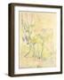 Forest in Fontainebleau, 1893 (W/C on Paper)-Berthe Morisot-Framed Giclee Print