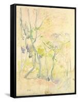 Forest in Fontainebleau, 1893 (W/C on Paper)-Berthe Morisot-Framed Stretched Canvas