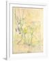 Forest in Fontainebleau, 1893 (W/C on Paper)-Berthe Morisot-Framed Giclee Print