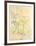 Forest in Fontainebleau, 1893 (W/C on Paper)-Berthe Morisot-Framed Giclee Print