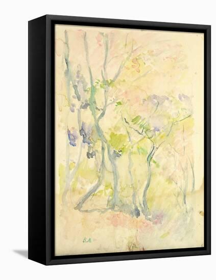 Forest in Fontainebleau, 1893 (W/C on Paper)-Berthe Morisot-Framed Stretched Canvas