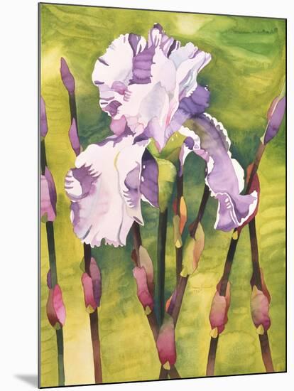 Forest Iris-Mary Russel-Mounted Giclee Print