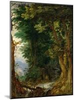 Forest Landscape, 1605-1610-Jan Brueghel the Elder-Mounted Giclee Print