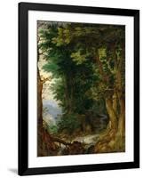 Forest Landscape, 1605-1610-Jan Brueghel the Elder-Framed Giclee Print