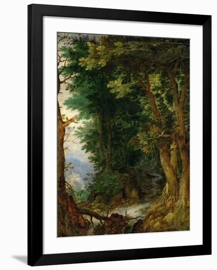 Forest Landscape, 1605-1610-Jan Brueghel the Elder-Framed Giclee Print