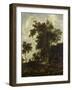 Forest Landscape with a Woodsmans Shed-Roelant Roghman-Framed Art Print