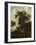 Forest Landscape with a Woodsmans Shed-Roelant Roghman-Framed Art Print