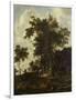 Forest Landscape with a Woodsmans Shed-Roelant Roghman-Framed Art Print