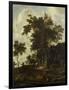 Forest Landscape with a Woodsmans Shed-Roelant Roghman-Framed Art Print