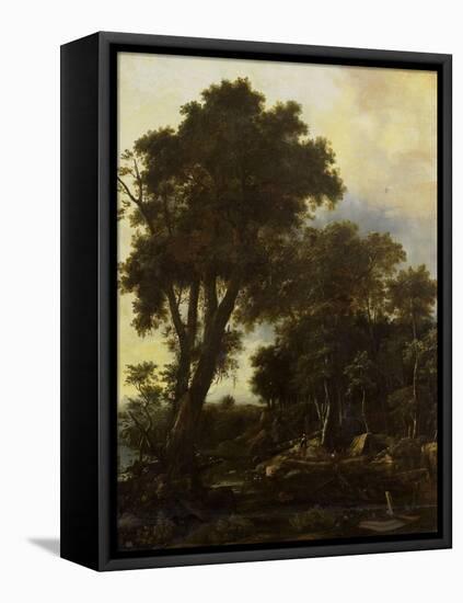 Forest Landscape with Lean-To-Roelant Roghman-Framed Stretched Canvas