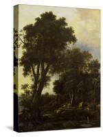 Forest Landscape with Lean-To-Roelant Roghman-Stretched Canvas