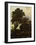 Forest Landscape with Lean-To-Roelant Roghman-Framed Art Print