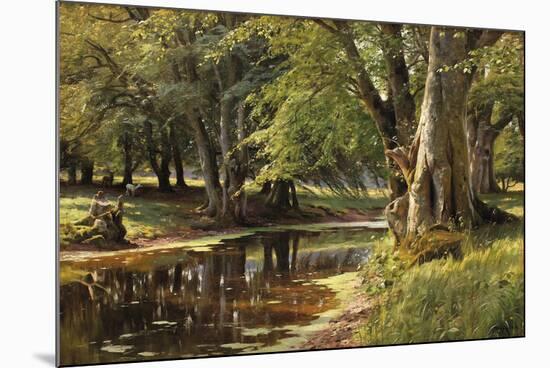 Forest Landscape-Peder Mork Monsted-Mounted Giclee Print